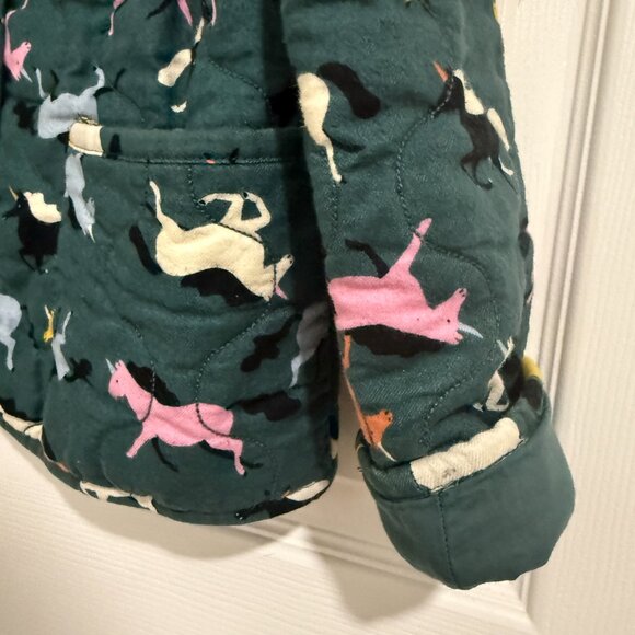 Hanna Andersson Quilted Flannel Unicorn Jacket, size 8 years - Picture 11 of 12